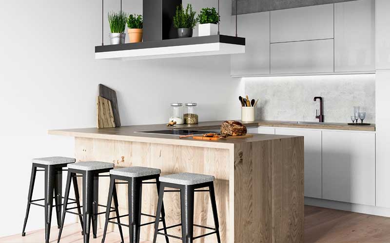 Plans de Travail et Meubles en Béton Ciré : La Tendance "Cuisine Industrielle" à la Marocaine