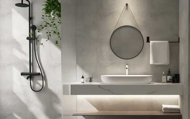 Le Béton Ciré à Marrakech La solution idéale pour une Salle de Bain moderne et sans joints